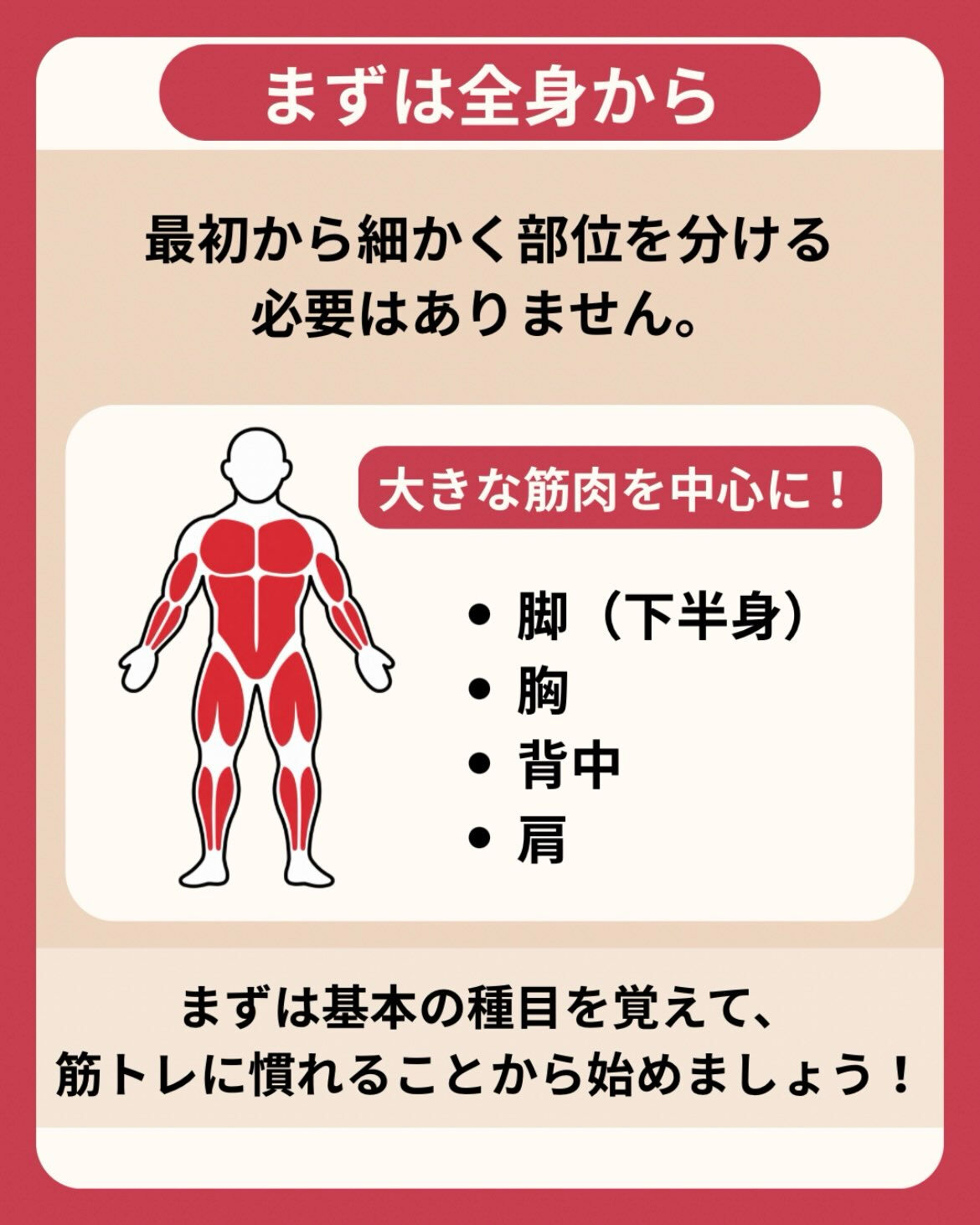 筋トレを始めたいけど、何からやればいいかわからない…🤔